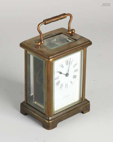 Antique French travel alarm clock