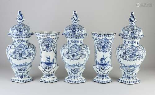 5-Piece Delft cabinet set