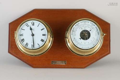 Schatz ship's clock + barometer