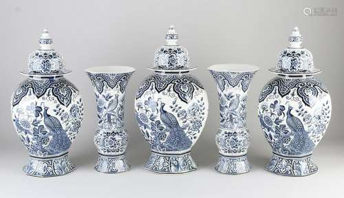 Delft cabinet set, 1900