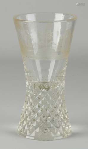 Antique Masonic glass, 1900