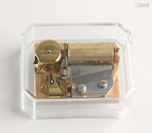 Swiss Reuge music box paperweight