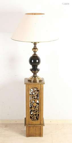 Lamp on Chinese pedestal