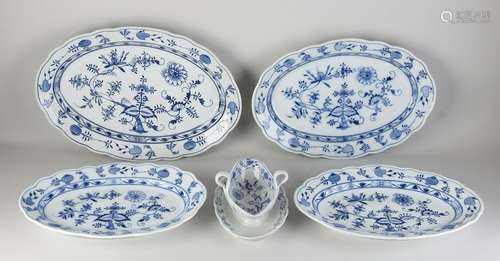 Lot of antique German porcelain (5x)