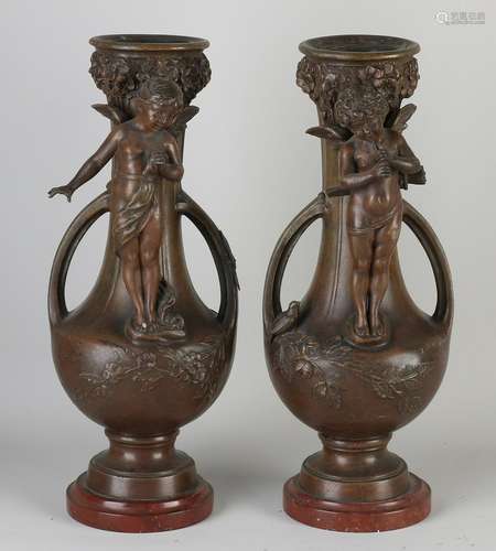 Two antique French vases, 1900