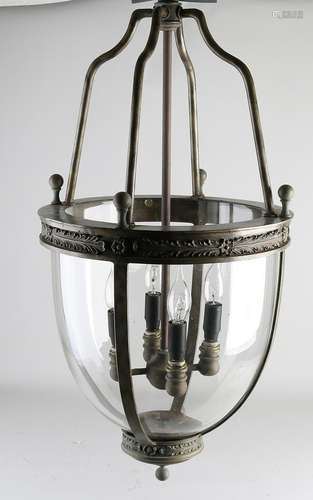 Lantern-shaped hanging lamp