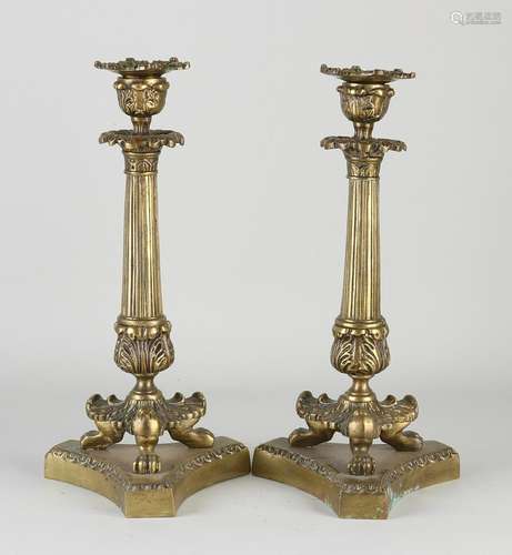 Two French candlesticks