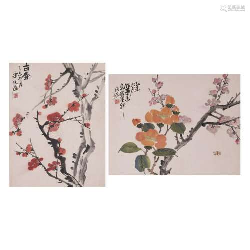 LOT OF 2, SONG XIAOHENG, FLOWERS