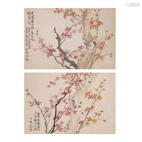 LOT OF 2, SONG XIAOHENG, BLOSSOM PLUM