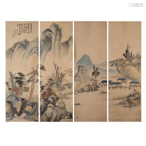 LOT OF 4, SONG XIAOHENG, LANDSCAPE