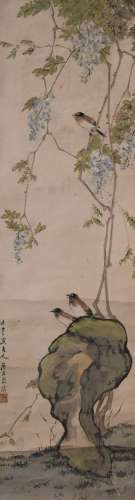 JU GUQUAN, FLOWER AND BIRD