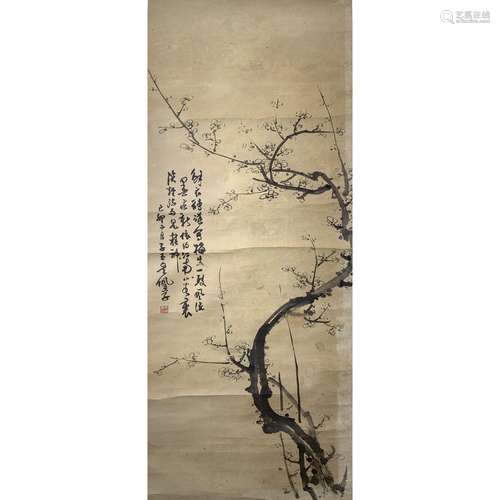 A CHINESE SCROLL OF PLUM BLOSSOM