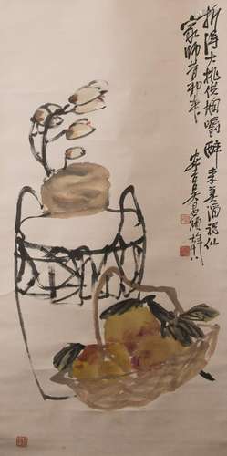 WU CHANGSHUO (1844-1927), LONGEVITY PEACH