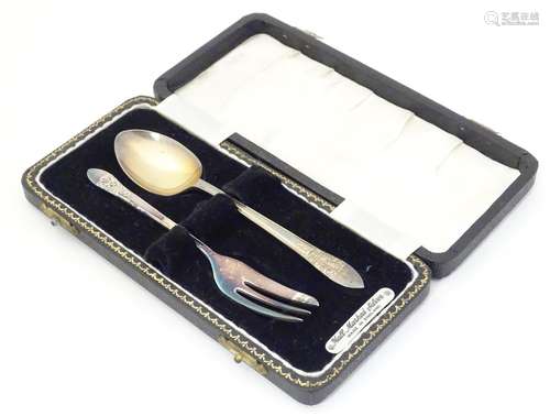 A silver spoons hallmarked Birmingham 1950 maker Angora