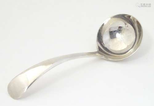 A silver Old English pattern sauce ladle, hallmarked