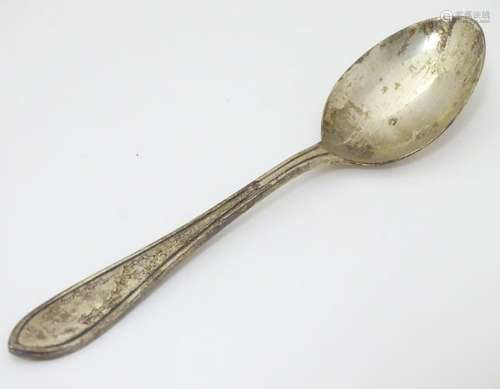 A silver spoon hallmarked 1965 maker Viner's Ltd (Emile