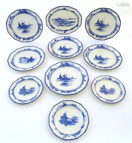 A quantity of Royal Doulton plates, side plates, and