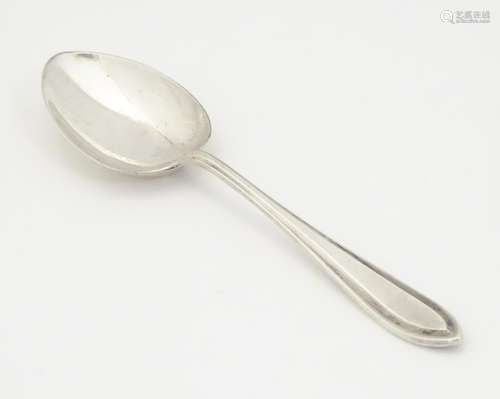 A silver spoon, hallmarked Birmingham 1934 with Jubilee