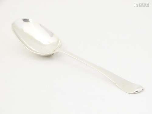 An 18thC Britannia standard silver teaspoon with rat