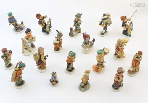 A quantity of Friedel figures to include a boy playing