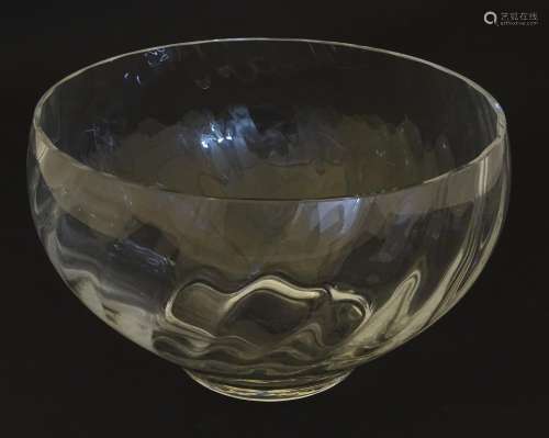 A glass bowl 8 1/4