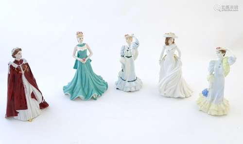 A Royal Worcester model of Queen Elizabeth, in