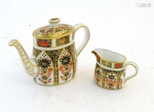 Two Royal Crown Derby wares in the Imari palette,