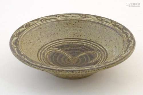 A Peter Arnold, Alderney studio pottery stoneware bowl.