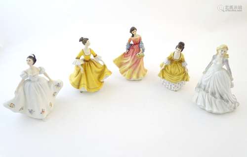 Five Royal Doulton ladies comprising Coralie, no