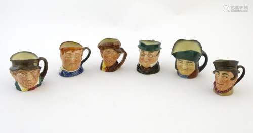 Six Royal Doulton Toby / character jugs, to include Fat