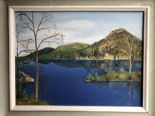 OIL PAINTING OF LANDSCAPE ON CANVAS SIGNED