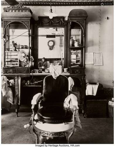 Wright Morris (American, 1910-1998) Barbershop,