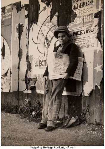 Geza Vandor (Hungarian, 1898-1956) Young Newspap