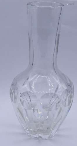 Kristall Glasvase ,beschliffen,H- 24cm