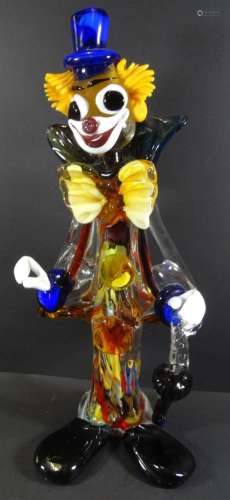 grosser Murano-Clown, H-44 cm