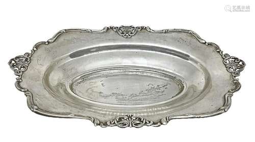 Small bowl in 800 silver, with decorations on the