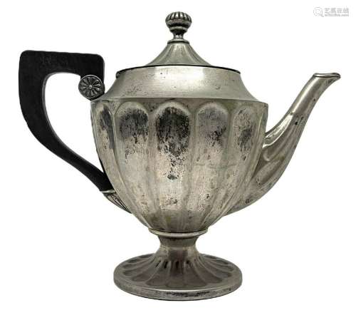 800 silver teapot with handle