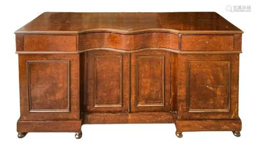Low sideboard in mahogany with two bodies