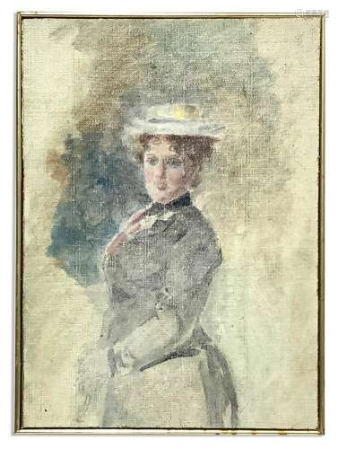 Woman with hat