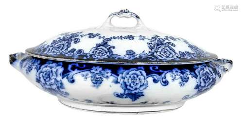Blue Flower Bright Porcelain Porcelain, Myott Son & Co