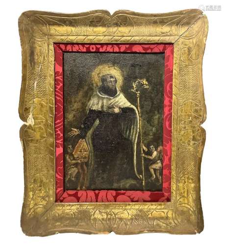 Painted depicting Bishop (St.t'Ambrogio)