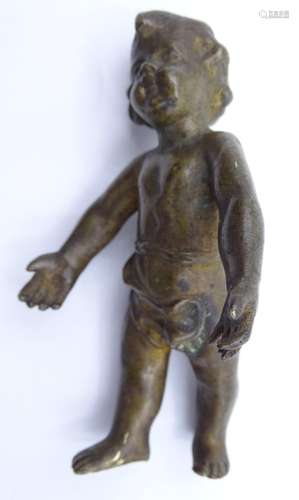 Bronzefigur, Putto, H. 10 cm