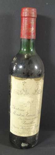 Flasche Rotwein, Mouton Baron Philippe 1974,