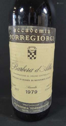 Fl. Rotwein Barbera D'Alba 1979, Italia