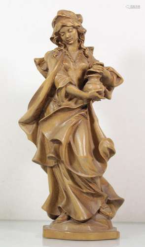 Holzfigur, Hlg. Magdalena, Kleinwalsertal Birkenbach