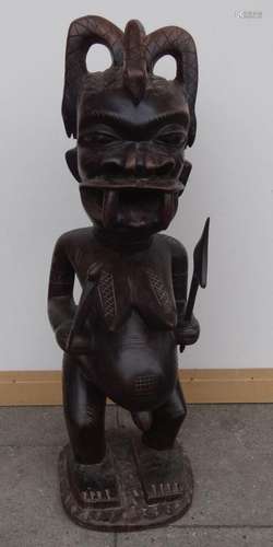 grosse afrikan. Holzskulptur, H-63 cm