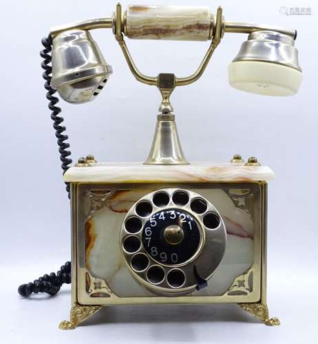 Onyx Nostalgie Telefon mit Wählscheibe,H- 27cm