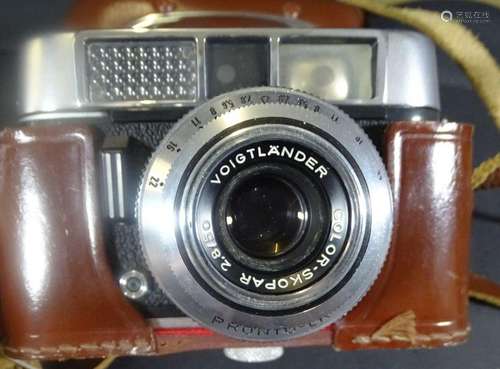 Spiegelreflexkamera Voigtländer Vito CLR, orig. Ledertasche