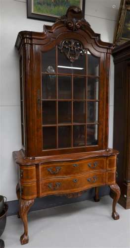 A one-door display cabinet, Louis XV style, after an antique...