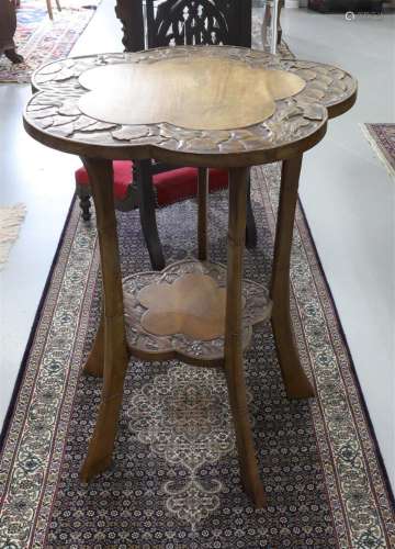 A tropical wooden table, early 20th century.
